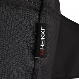 Сумка на пояс HEIKKI RIO (ХЕЙКИ) регулируемый ремень, черная, 28х16х9см, 273886