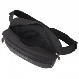Сумка на пояс HEIKKI RIO (ХЕЙКИ) регулируемый ремень, черная, 28х16х9см, 273886