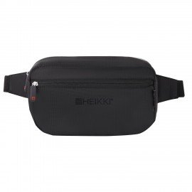 Сумка на пояс HEIKKI RIO (ХЕЙКИ) регулируемый ремень, черная, 28х16х9см, 273886
