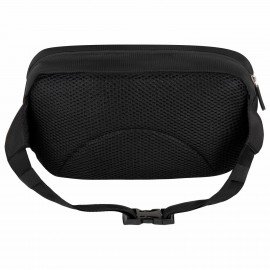Сумка на пояс HEIKKI RIO (ХЕЙКИ) регулируемый ремень, черная, 28х16х9см, 273886