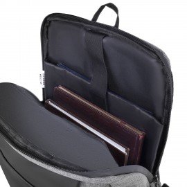 Рюкзак HEIKKI OUTLOOK (ХЕЙКИ) универсальный, отделение для ноутбука, серый, 44x31x17 см, 273890