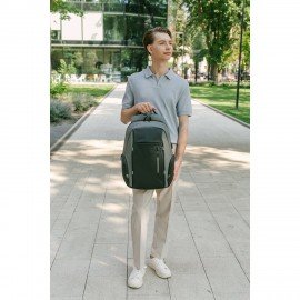 Рюкзак HEIKKI OUTLOOK (ХЕЙКИ) универсальный, отделение для ноутбука, серый, 44x31x17 см, 273890