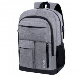 Рюкзак HEIKKI CONCORDANCE (ХЕЙКИ) универсальный, отделение для ноутбука, серый, 47x32x15 см, 273891