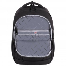 Рюкзак HEIKKI SECURE (ХЕЙКИ) универсальный, 2 отделения, отделение для ноутбука, черный, 46x31x19 см, 273894