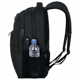 Рюкзак HEIKKI SECURE (ХЕЙКИ) универсальный, 2 отделения, отделение для ноутбука, черный, 46x31x19 см, 273894