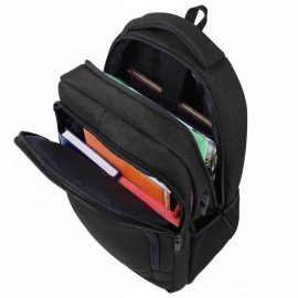 Рюкзак HEIKKI SECURE (ХЕЙКИ) универсальный, 2 отделения, отделение для ноутбука, черный, 46x31x19 см, 273894