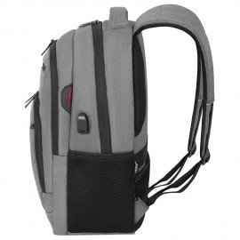 Рюкзак HEIKKI SECURE (ХЕЙКИ) универсальный, 2 отделения, отделение для ноутбука, серый, 46x31x19 см, 273895