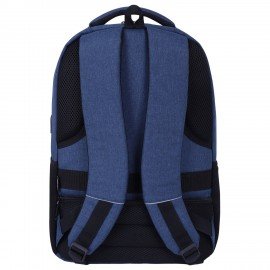 Рюкзак HEIKKI SECURE (ХЕЙКИ) универсальный, 2 отделения, отделение для ноутбука, синий, 46x31x19 см, 273896