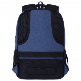 Рюкзак HEIKKI SECURE (ХЕЙКИ) универсальный, 2 отделения, отделение для ноутбука, синий, 46x31x19 см, 273896