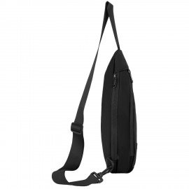 Рюкзак HEIKKI EVEN (ХЕЙКИ) на одно плечо, 2 отделения, черный, 35x20x8 см, 273918