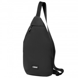 Рюкзак HEIKKI EVEN (ХЕЙКИ) на одно плечо, 2 отделения, черный, 35x20x8 см, 273918