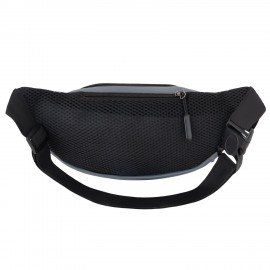 РЕЗЕРВ Сумка на пояс PROMPT, два отделения, светоотражающая молния, серая, 35х13,5х4, 273925