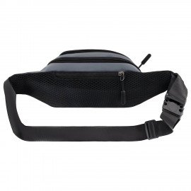 РЕЗЕРВ Сумка на пояс PROMPT, два отделения, светоотражающая молния, серая, 35х13,5х4, 273925