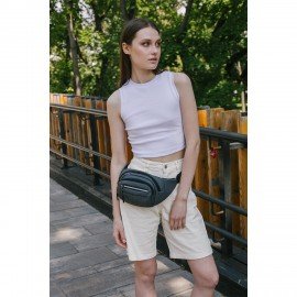 РЕЗЕРВ Сумка на пояс PROMPT, два отделения, светоотражающая молния, серая, 35х13,5х4, 273925