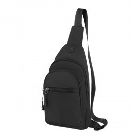 РЕЗЕРВ Рюкзак однолямочный PROMPT, 2 отделения, черный, 29,5х16х5,5 см, WBZ, 273926