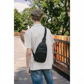 РЕЗЕРВ Рюкзак однолямочный PROMPT, 2 отделения, черный, 29,5х16х5,5 см, WBZ, 273926