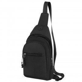 РЕЗЕРВ Рюкзак однолямочный PROMPT, 2 отделения, черный, 29,5х16х5,5 см, WBZ, 273926