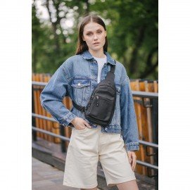 РЕЗЕРВ Рюкзак однолямочный PROMPT, 2 отделения, черный, 29,5х16х5,5 см, WBZ, 273926