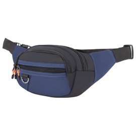 РЕЗЕРВ Сумка на пояс PROMPT, два отделения, задний карман, синяя, 37х14х4,5 см, WBZ, 273927