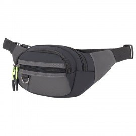 РЕЗЕРВ Сумка на пояс PROMPT, два отделения, задний карман, черная, 37х14х4,5 см, WBZ, 273928