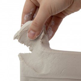 Глина для лепки (масса для моделирования) самозатвердевающая белая 500 г BRAUBERG ART CLASSIC, 274009