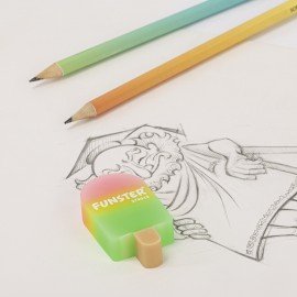 Ластик фигурный FUNSTER (ФАНСТЕР) "АЙСКРИМ", 55х29х12 мм, цвета ассорти, экологичный ПВХ, пакет, 274015