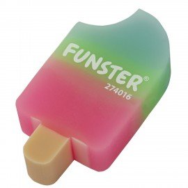 Ластик фигурный FUNSTER (ФАНСТЕР) "АЙСКРИМ", НАБОР 2 ШТУКИ, 55*29*12 мм, цвет ассорти, экологичный ПВХ, блистер, 274016
