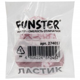 Ластик фигурный FUNSTER (ФАНСТЕР) "ПАЛЕОНТОЛОГ", цвета ассорти, пакет, 274017