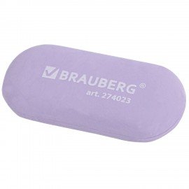 Ластик BRAUBERG "PASTEL OVAL", 50х23х10 мм, цвета ассорти, овальный, 274023