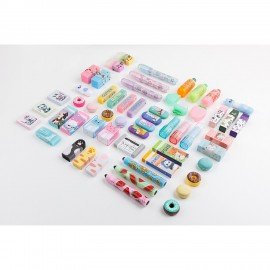 Ластик BRUNO VISCONTI "Meow", 30х47х21 мм, цвет ассорти, 42-0086