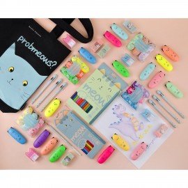 Ластик BRUNO VISCONTI "Meow", 30х47х21 мм, цвет ассорти, 42-0086