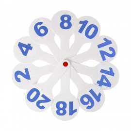 Веер-касса с картинками (цифры от 1 до 20), ОБЛЕГЧЕННЫЕ, гибкие, ЮНЛАНДИЯ, 274052