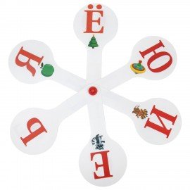 Веер-касса с картинками (гласные, согласные, цифры)ОБЛЕГЧЕННЫЕ, гибкие, НАБОР, 3шт, ЮНЛАНДИЯ, 274054