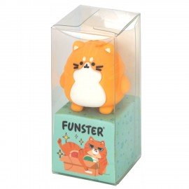 Точилка фигурная FUNSTER (ФАНСТЕР) "Пухлый кот", 1 отверстие, ассорти, 274056