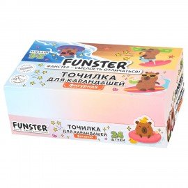 Точилка фигурная FUNSTER (ФАНСТЕР) "Капибара", 1 отверстие, ассорти, 274059