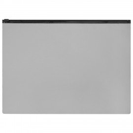 Папка-конверт СЕКЬЮРИТИ на молнии А4 (230х333 мм), ПВХ, непрозрачная, серая, STAFF, 274078