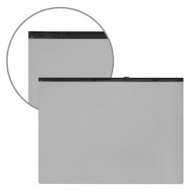 Папка-конверт СЕКЬЮРИТИ на молнии А4 (230х333 мм), ПВХ, непрозрачная, серая, STAFF, 274078