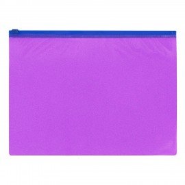 Папка-конверт на молнии МАЛОГО ФОРМАТА (180х250 мм) А5, цвет ассорти с блестками, 0,15 мм, STAFF, 274080