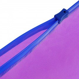 Папка-конверт на молнии МАЛОГО ФОРМАТА (180х250 мм) А5, цвет ассорти с блестками, 0,15 мм, STAFF, 274080