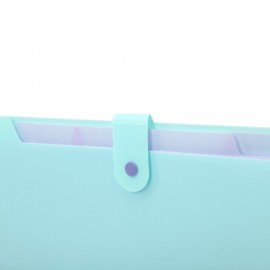 Папка-органайзер на кнопке 5 отделений, BRAUBERG "Extra", А4, голубая с лиловым, 274099