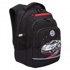 Рюкзак GRIZZLY школьный, анатомическая спинка, 2 отделения, для мальчиков, "YOUR ROUTE", 25х40х22 см, RB-550-1/2