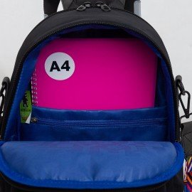 Рюкзак GRIZZLY, 2 отделения, съёмный ремень, ORNAMENT, 38х29х15, RD-546-1/1