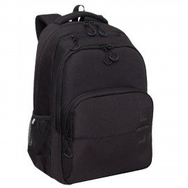 Рюкзак GRIZZLY школьный, анатом. спинка, 2 отделения, д/мальч., LIFE, чёр., 45х32х23, RU-430-10/1