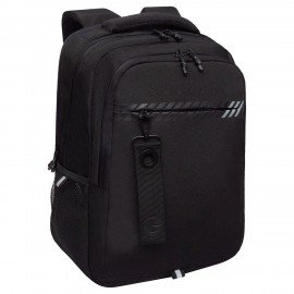 Рюкзак GRIZZLY школьный, анатом. спинка, 2 отделения, д/мальч., BLACK STRIPES, 42х31х22см,RU-532-1/2