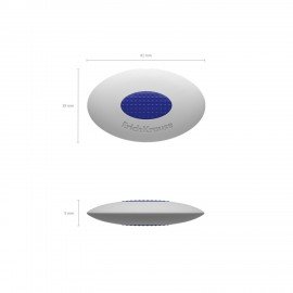 Ластик ERICH KRAUSE SmartWay Mini Oval, 41*29*9мм, белый, овальный, пластиковый держа, 45533