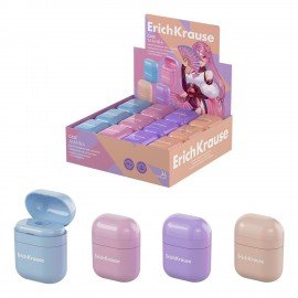 Точилка ERICH KRAUSE Case Manga, с контейнером, пластиковая, корпус ассорти, 60041