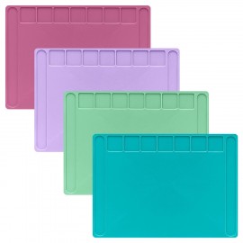 Доска для лепки А4, 280х200 мм, BRAUBERG KIDS, пастельные цвета, ассорти, 7 отделений, 274255