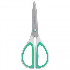 Ножницы BRAUBERG "STYLE", 205 мм, прорезиненные симметричные ручки, ассорти, 274315