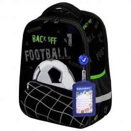 Ранец BRAUBERG FIT, 2 отделения, "Mesh goal", 3D-панель, 38х27х14 см, 274384