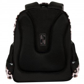 Ранец BRAUBERG STABLE, 2 отделения, с брелком, "Curious leopard", 36х28х16 см, 274387